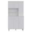Armoire garde-manger à 1 tablette et 1 tiroir Tigard - blanc