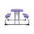 Rectangular Outdoor Folding Picnic Table