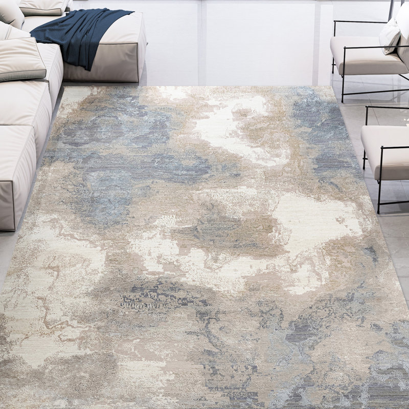 Tapis rectangulaire noué à la main, Rectangle 12 pi x 15 pi