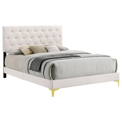 Upholstered Tufted Bed