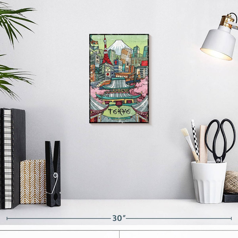 Imperial Tokyo, 12" H x 8" W