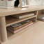 Étagère de bureau moderne de 150 cm avec compartiments de rangement, organisateur de bureau avec étagères ajustables pour bureau à domicile, bureau d'étude, bureau d'ordinateur