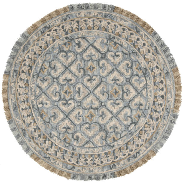 Birch Lane Tapis bleu marine en laine touffeté à la main Evers et Commentaires - Canada
