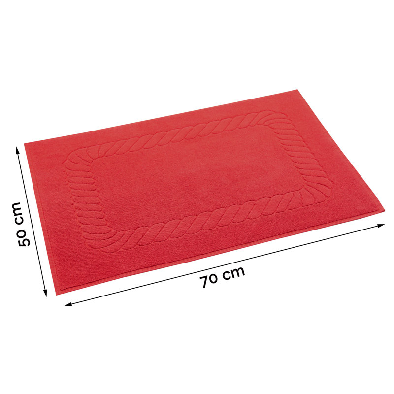 Bath Rug, Red