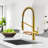 Nette Single-Handle Kitchen Faucet with Pull Down Sprayer-110891100