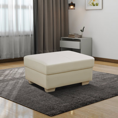 36.3"  Genuine Cow Leather Living Room Sectional Ottoman