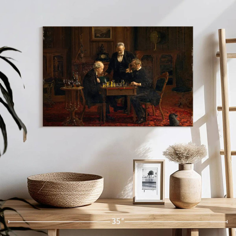 Senne The Chess Players, 16" H x 24" W