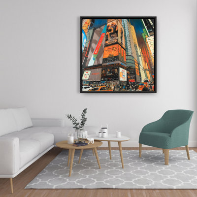 " Illuminated New York City Street "