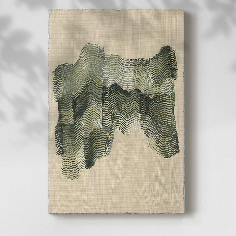 Chlorophylle I sur toile, H 18 po x l 12 po