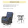 Carolina Ourdoor Wicker Swivel Rocker Seating Group with Cushions