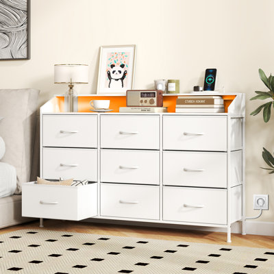 126 cm W Chest of 9 Drawers