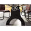 Solid Wood Top Metal Base Dining Table-88691727