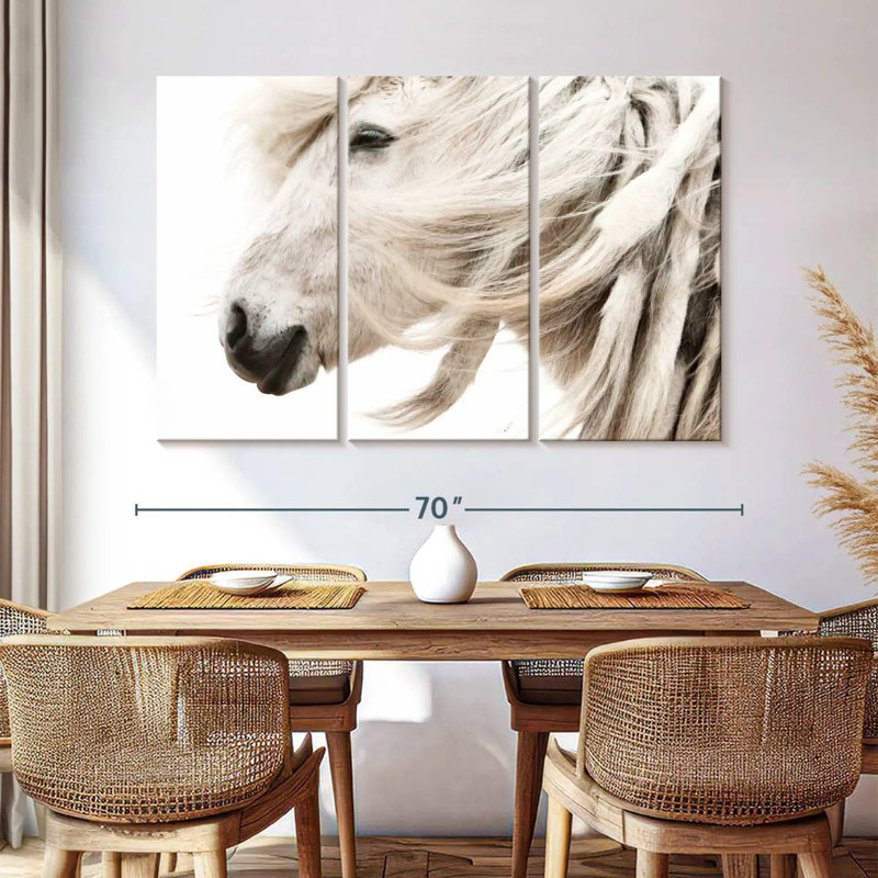 White Horse Mane, 42" H x 65" W