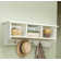 Ajwad Shaker Cottage Wall-Mounted Coat Rack, Storage Cubbies, Chocolate Finish, Easy Installation, French Cleat System, Ideal for Entryway – Dimensions: 36 in. W x 9 in. D x 14 in. H, Spaced Hooks