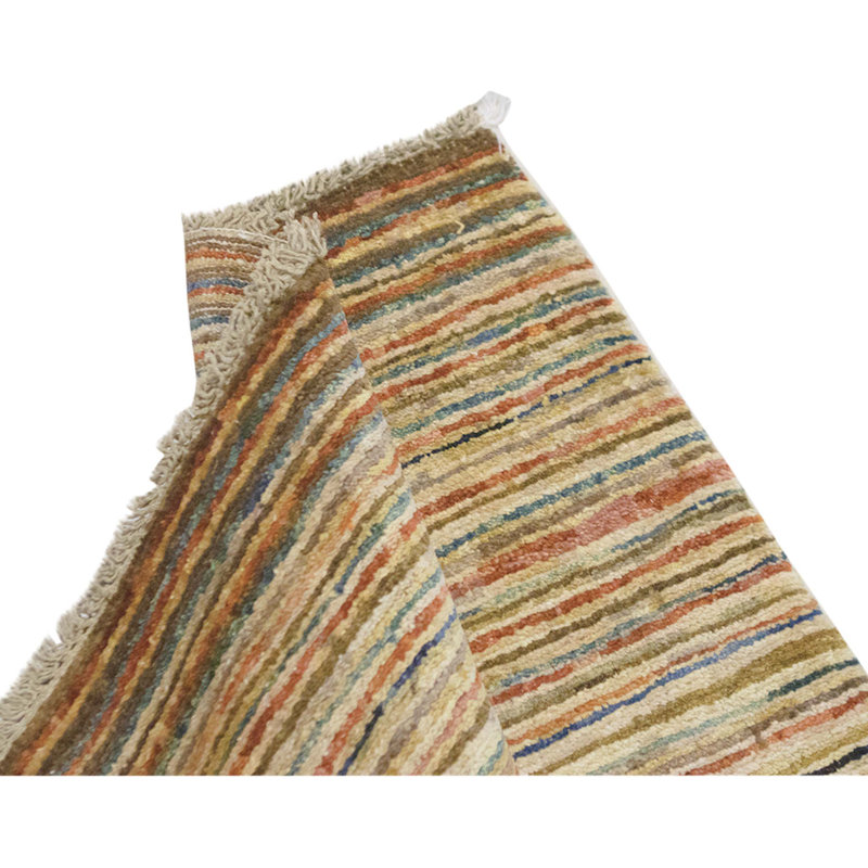 Hand Knotted Wool Area Rug in Multi