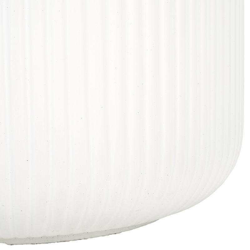 Pilger Handmade Concrete Pot Planter, White