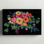 Bouquet de fleurs colorées - peinture sur toile tendue-1458031561