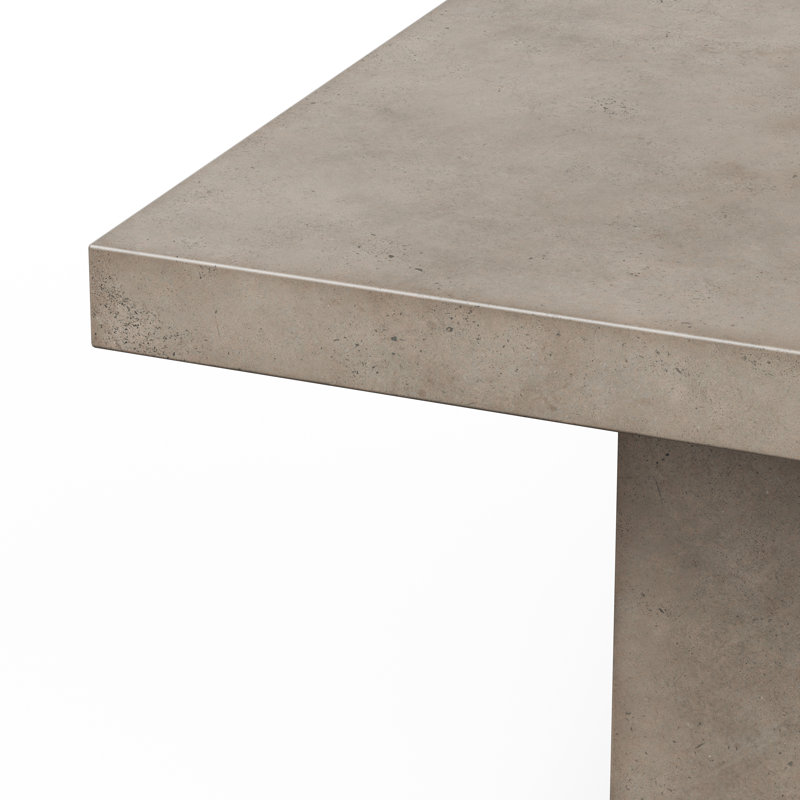Table de salle à manger Kareen, Gris foncé, Table de comptoir (hauteur de 36,25 po), L 95 po x l 47 po