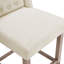 Upholstered Counter Stool with Solid Wood Frame-1270422321