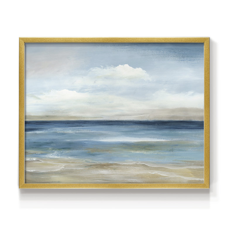 Serene Coast -Framed Print - Restickable