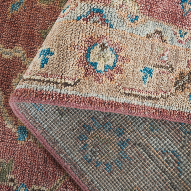 Samarkand 100 One Hundred Eleven Area Rug In Red / Beige, Rectangle 6' x 9'