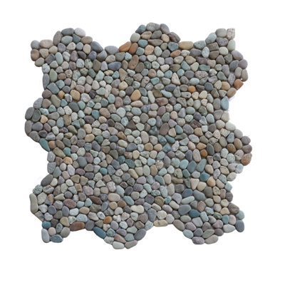 Oregon 12" x 12" Natural Stone Pebbles Mosaic Wall & Floor Tile