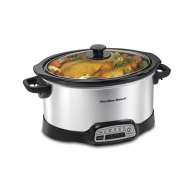 Crockpot™ 6-Quart Slow Cooker with MyTime™ Technology, Programmable Slow  Cooker, Stainless Steel