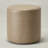18" Wide Faux Leather Round Upholstered Ottoman-1900555073