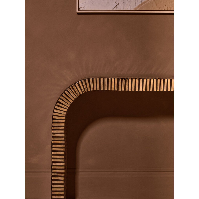 121cm Solid Wood Top Console Table