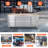 72'' Rolling Tool Chest with 15 Drawers and Wheels, Heavy-Duty Tool Cabinet, Mobile Workbench for Garage, Repair Shop and Tool Room, Stainless Steel Storage, Silver