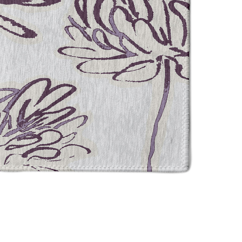 Alvordton Chenille Floral Indoor Rug, Rectangle 3' x 5'