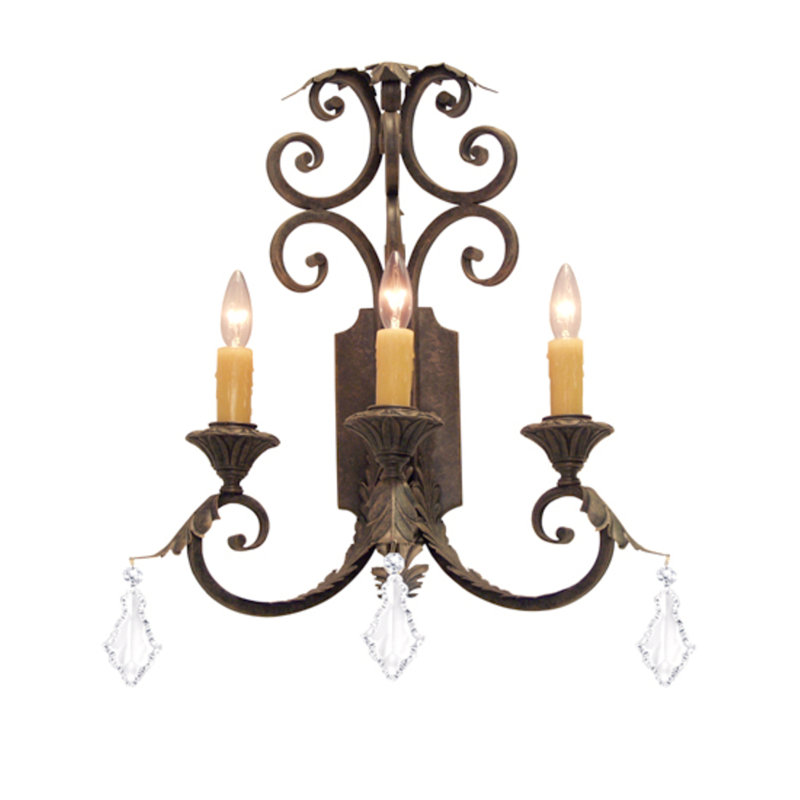Serratina 3 - Light Candle Wall Light