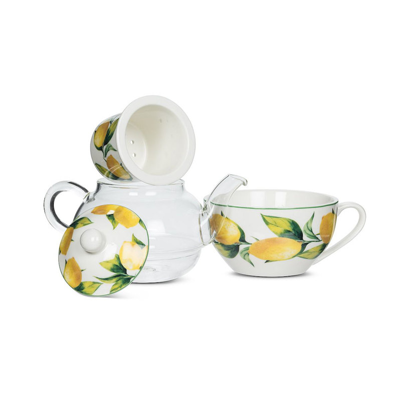 Ensemble de thé en porcelaine tendre Cabello