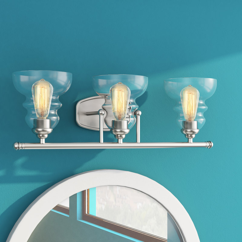 Éclairage pour meuble-lavabo 3 lumières Dieterich, Chrome