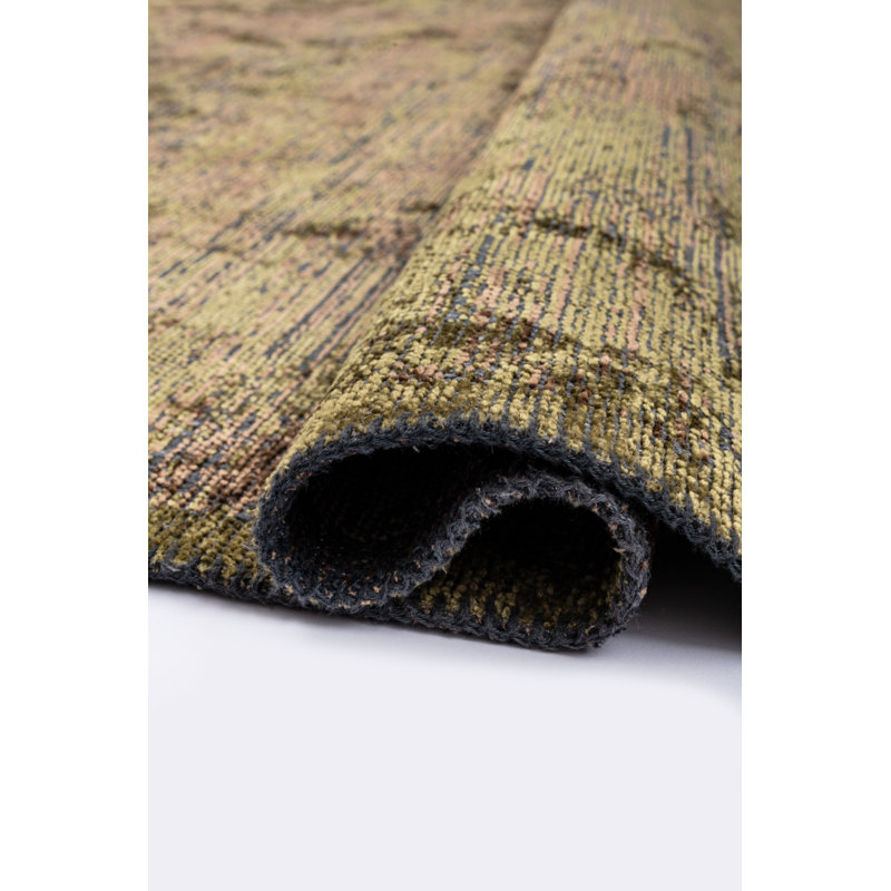 Brown/Gray Abstract Luxury Area Rug, Rectangle 7'10" x 11'2"
