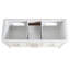 Meuble-lavabo double 60 po avec plateau en faux marbre 60 po