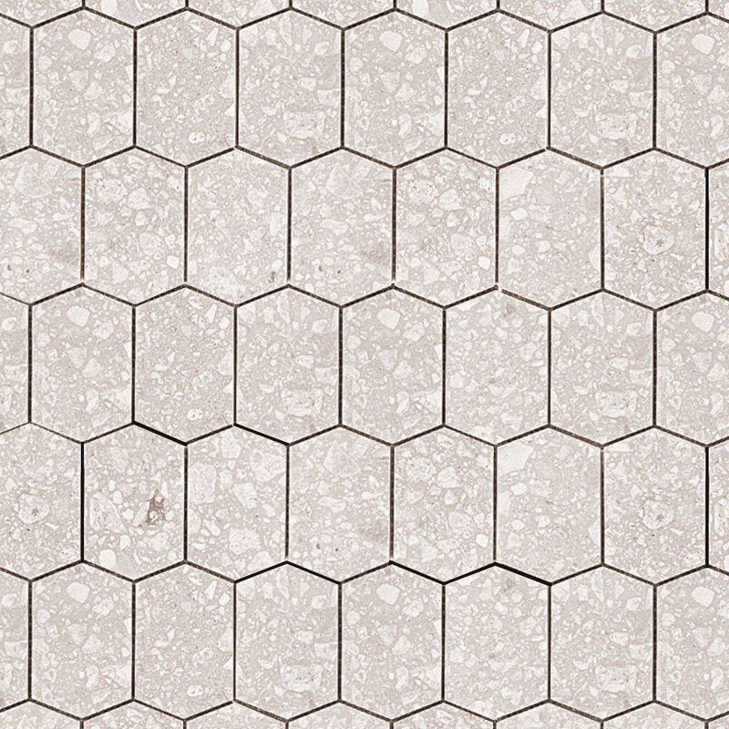 Fragments 3X4.5 Hexagon Sugar Mix, White
