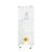 3 Shelves Glass Display Cabinet With One Door - White For Office, Bedroom, Living Room Standing Floor Quick Installation