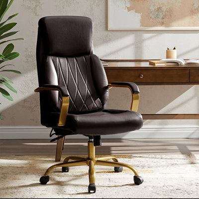 Bradford Mid-century Modern 48"H Tilting Ergonomic Office Chair with Airbag Lumbar Support System by Mercer41