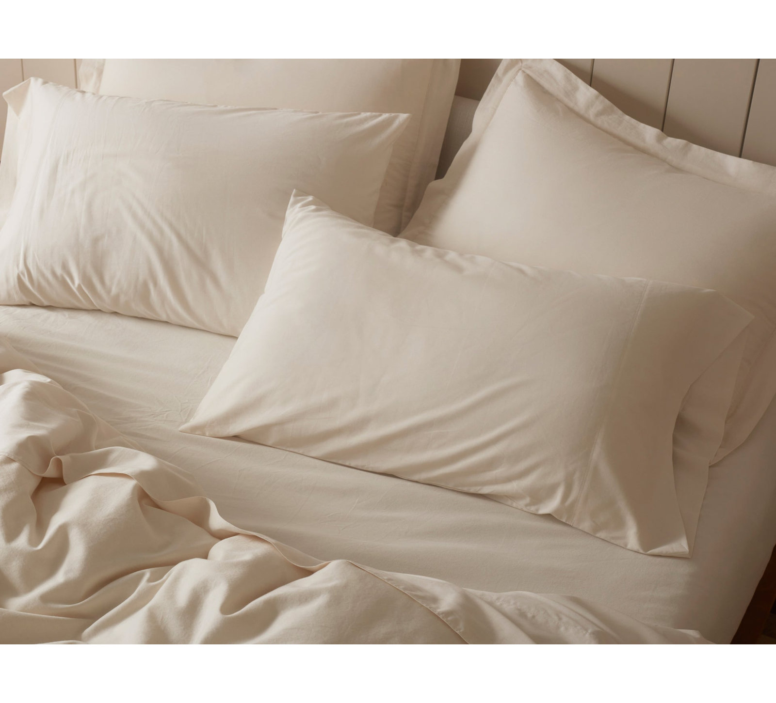 Cloud Soft Organic Sateen Duvet Cover Set, King/Cal King Duvet Cover, Undyed