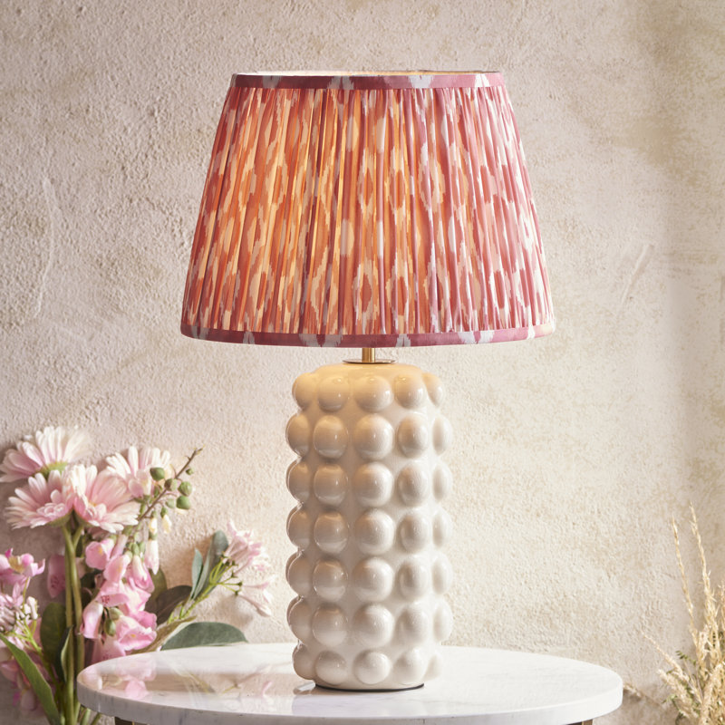 Bobble Table Lamp, Coral Pink