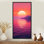 «Pink Orange Sunset Glow in the Distance II», impression sur toile dramatique, art mural chaleureux
