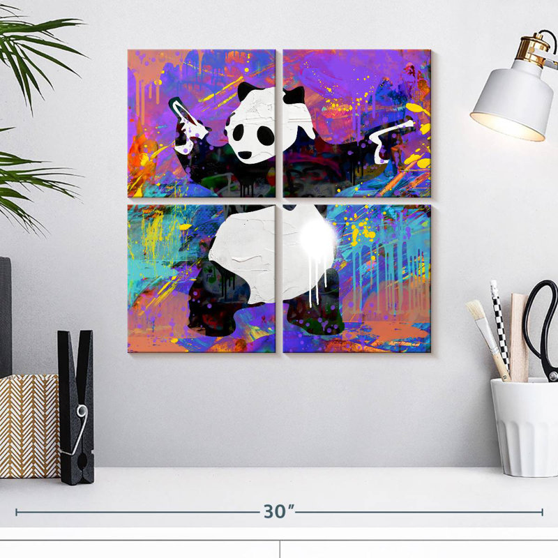 Brampt Pandamonium, 18'' H x 18'' W