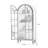 Black Solid + Manufactured Wood + Tempered Glass + Iron Display Cases