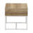 Coastal Oak & Iron Wrap End Table with White Frame-2021401496