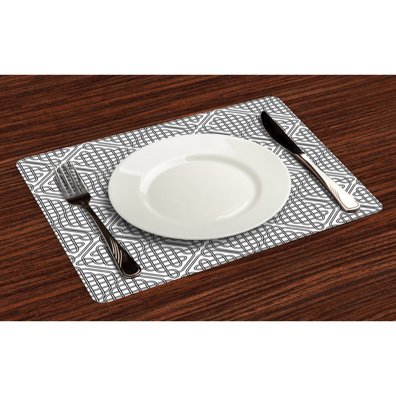 Polyester Geometric Rectangle Placemat
