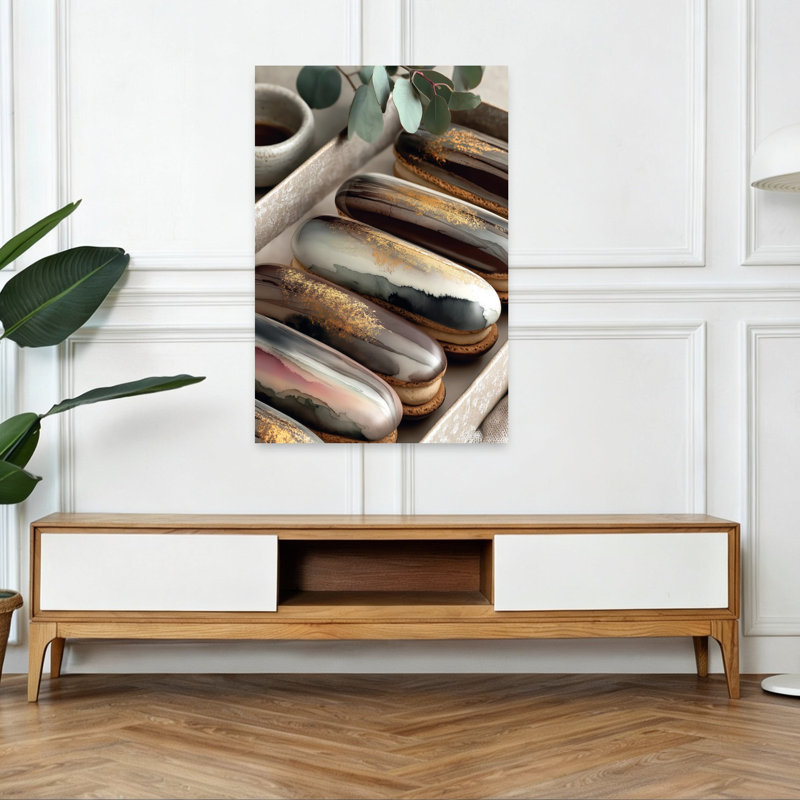 Art mural, architecture moderne et artistique, H 48 po x l 32 po