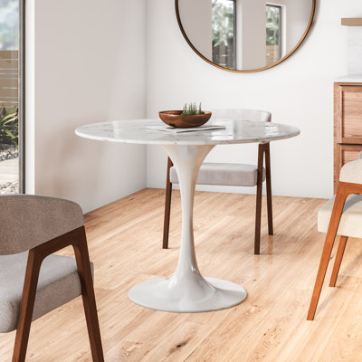  Lippa Oval Artificial Marble Dining Table