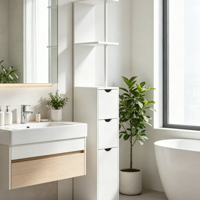 Freestanding Linen Cabinet