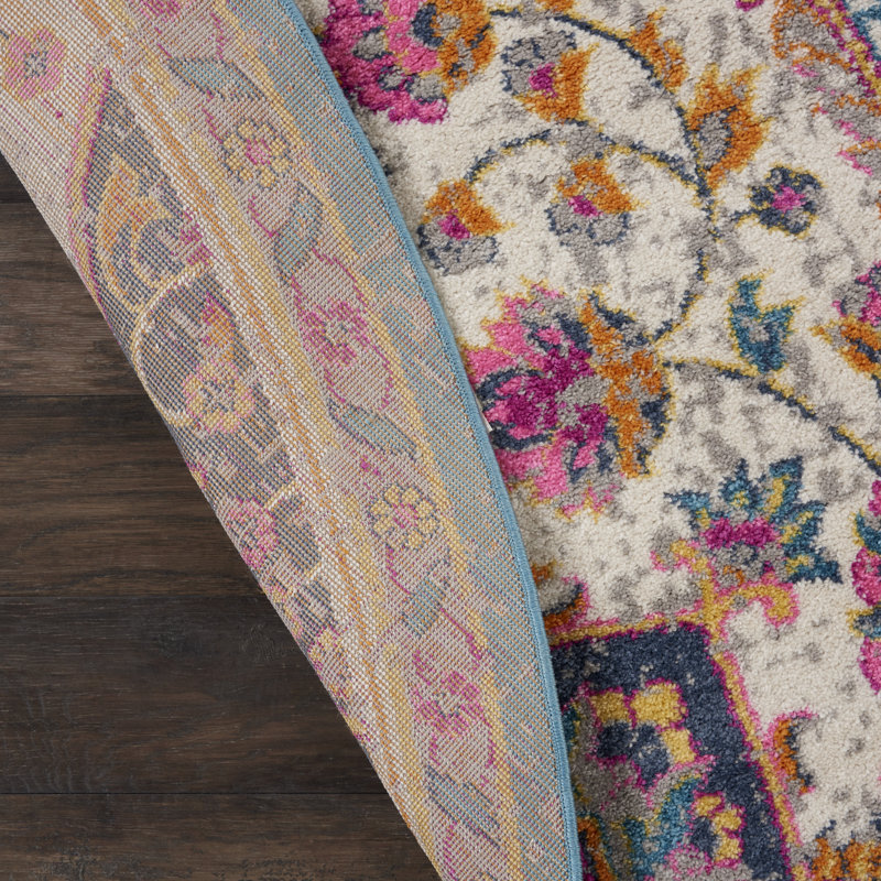 Verda Oriental Indoor Rug, Round 8'